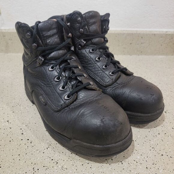 Timberland Pro Series Men’s Size 9 M Safety Toe Work Boots ASTM F2413-05 Brown - Picture 2 of 9